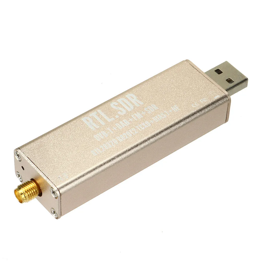 0.1MHz-1.7GHz SDR 0.5 PPM TCXO Compensated High Stability Full Band Software Receiver Aviation Band ADSB RTL2832U   R820T2 with Antenna