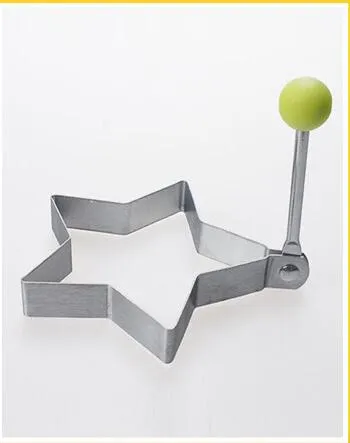 1 pcs Stainless steel form for frying eggs tools omelette mould device egg/pancake ring egg shaped kitchen appliances