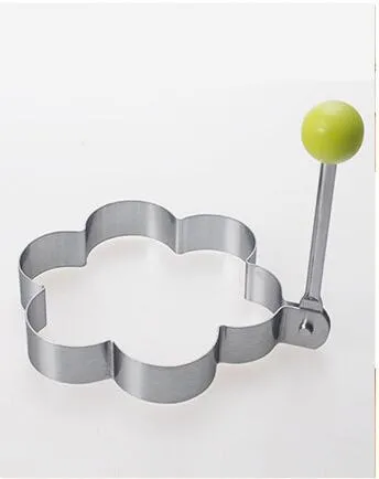 1 pcs Stainless steel form for frying eggs tools omelette mould device egg/pancake ring egg shaped kitchen appliances