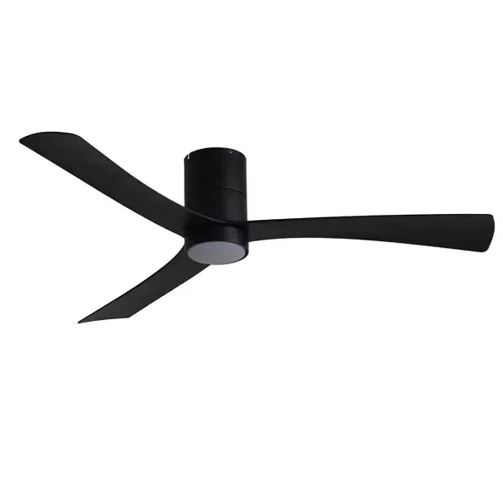 1320mm Metro Dc Ceiling Fan W/ Light In Black Or White Satin