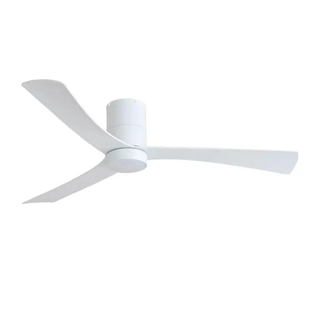 1320mm Metro Dc Ceiling Fan W/ Light In Black Or White Satin