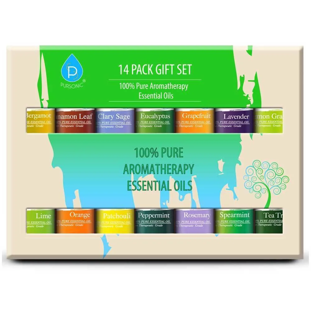 14-Pack: Pursonic Pure Essential Aroma Oils
