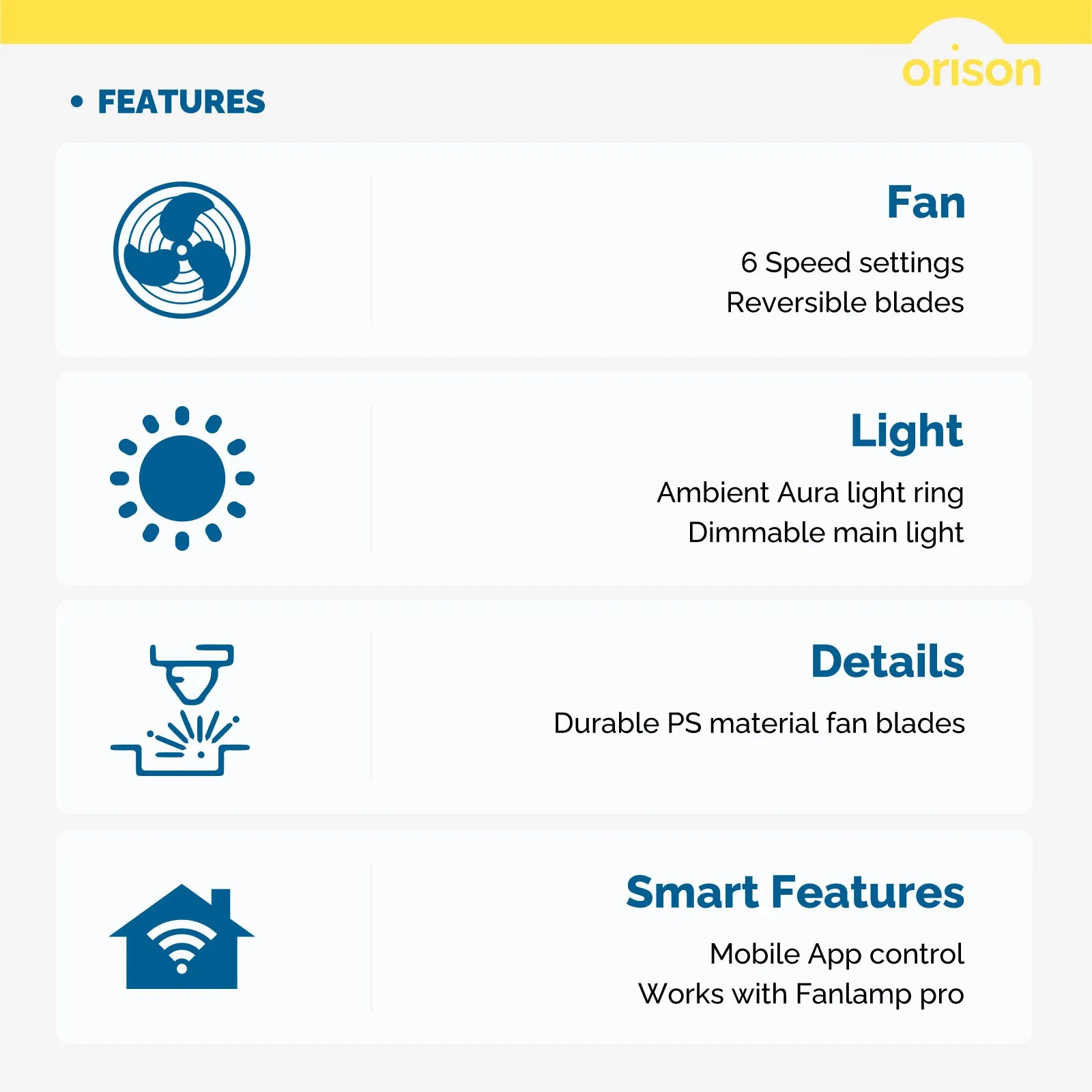 23" Orison Bladeless Ceiling Fan with Light, Timing with Remote Control-Wood