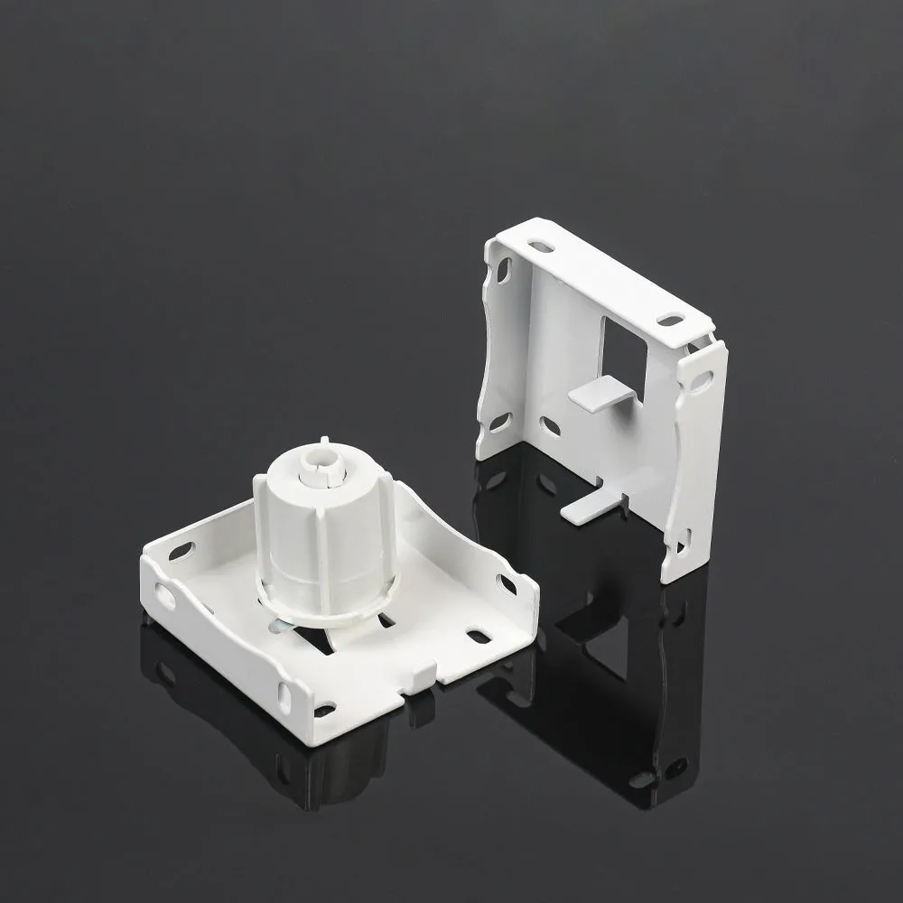 3-Inch Motorized Roller Blind Brackets（Roller Shade End Cap） - Metal Clutch Mechanism for Fascia Roller Blinds