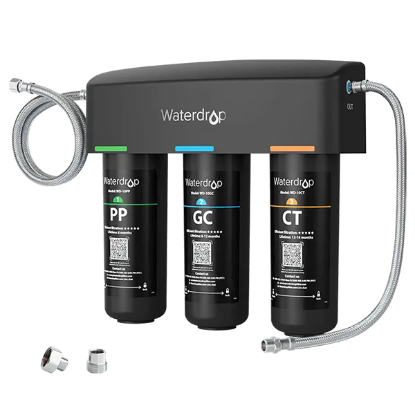 3-stage Under Counter Direct Connect Filtration System Waterdrop TSA