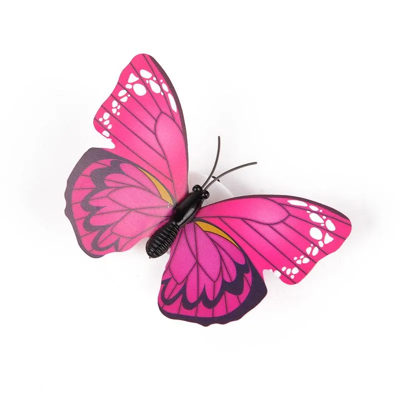 3D Night Lamp Wall Sticky Decoration Kids Room Party Christmas Decor Butterfly LED Light