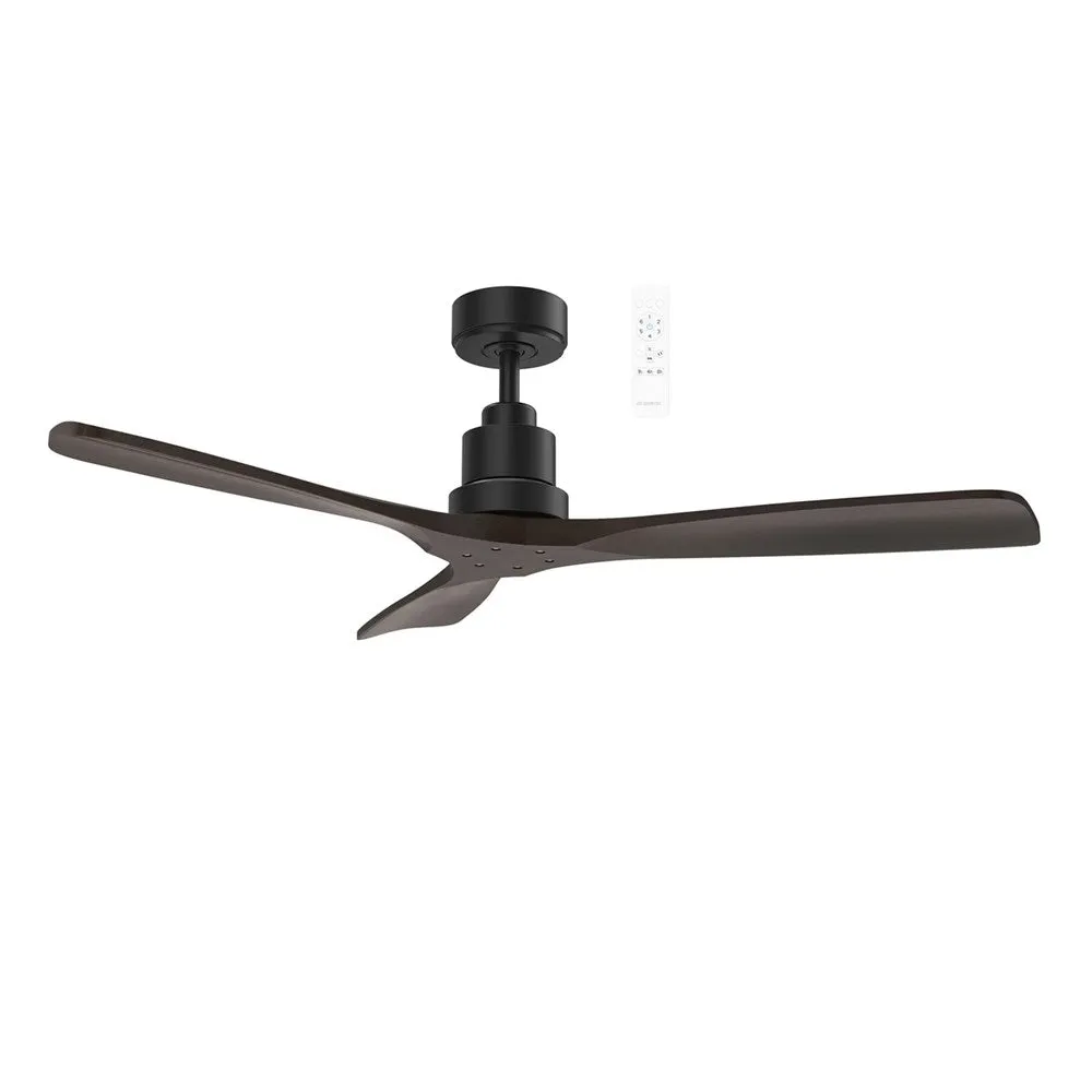 42" Mallorca Mini Dc Ceiling Fan Matt Black/Walnut, Matt White/Natural Mmdc103 Martec Lighting