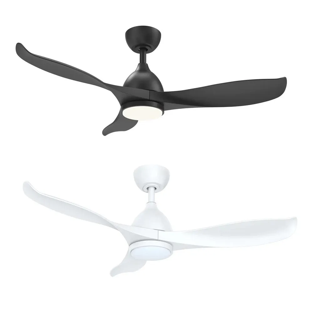 42" Scorpion Dc Ceiling Fan Matt Black, Matt White With Light Msdc1033 Martec Lighting