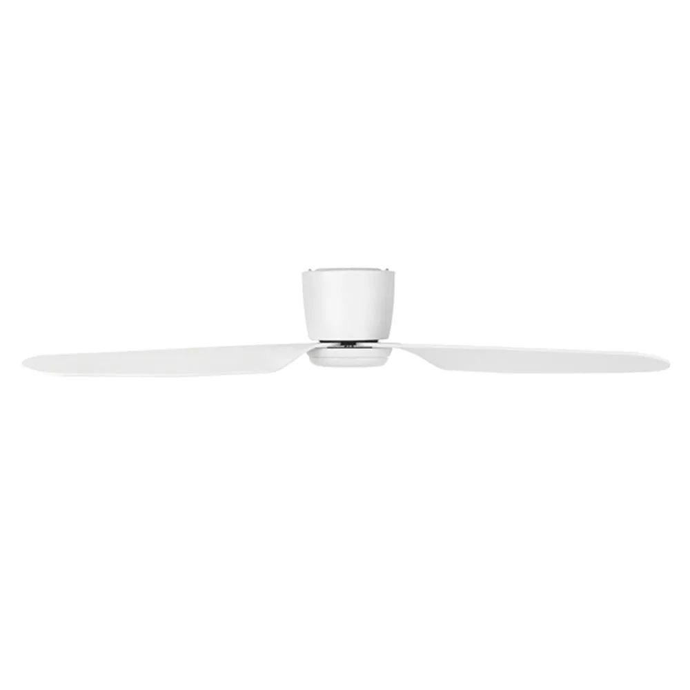 48" Preston Dc Ceiling Fan White With Light 22089/Xx Brilliant Lighting