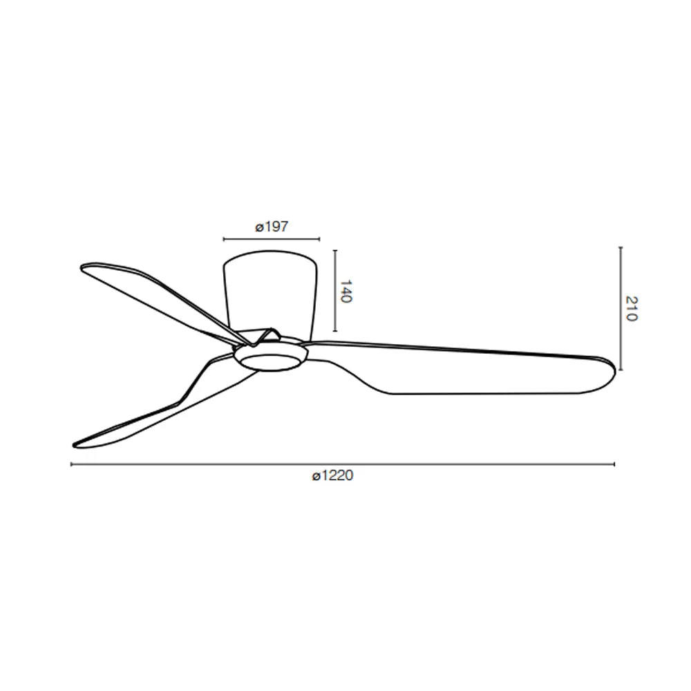 48" Preston Dc Ceiling Fan White With Light 22089/Xx Brilliant Lighting