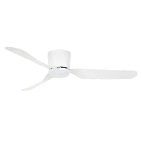 48" Preston Dc Ceiling Fan White With Light 22089/Xx Brilliant Lighting