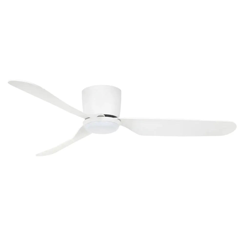 48" Preston Dc Ceiling Fan White With Light 22089/Xx Brilliant Lighting
