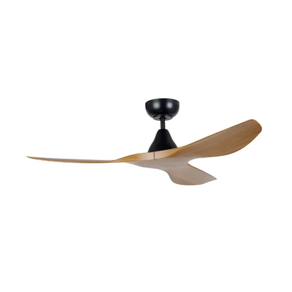 48" Surf Dc Ceiling Fan In White, Black, Oak/White Or Teak/Black