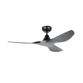 48" Surf Dc Ceiling Fan In White, Black, Oak/White Or Teak/Black