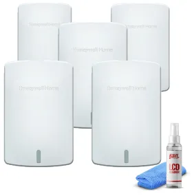 5-Pack Honeywell Wireless Indoor Sensor -White (C7189R1004/U)   LCD Cleaner