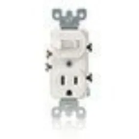 5225-I Leviton Duplex Style Single-Pole / 5-15R Combination Switch