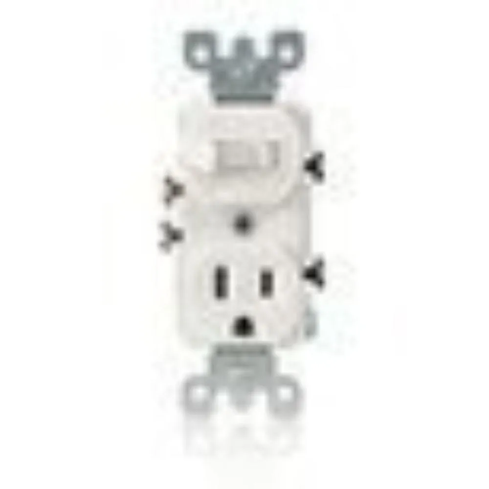 5225-I Leviton Duplex Style Single-Pole / 5-15R Combination Switch