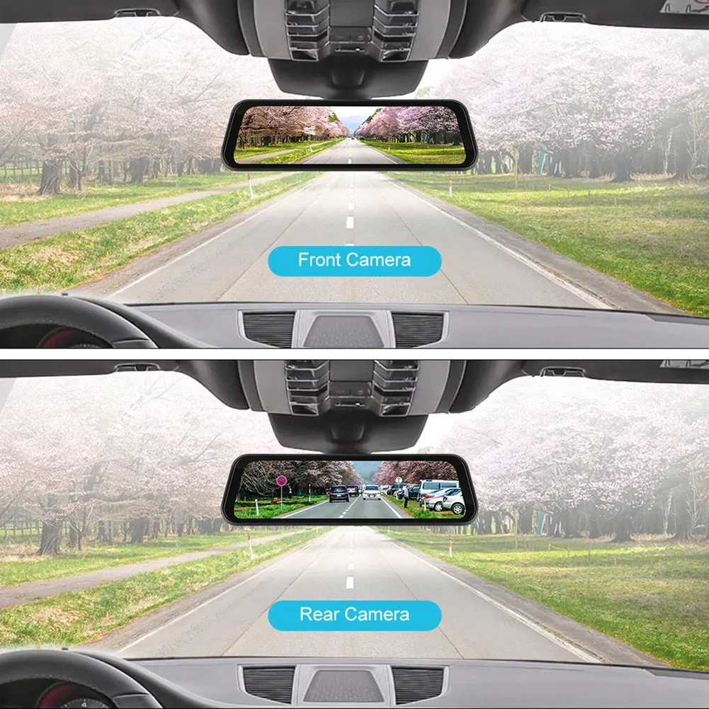 9.66-inch Car Multimedia Player FM Carplay 24 Hours Monitoring HD