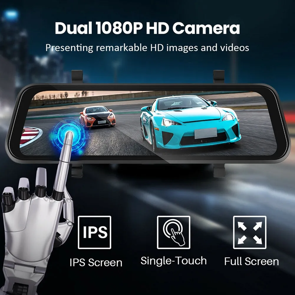 9.66-inch Car Multimedia Player FM Carplay 24 Hours Monitoring HD