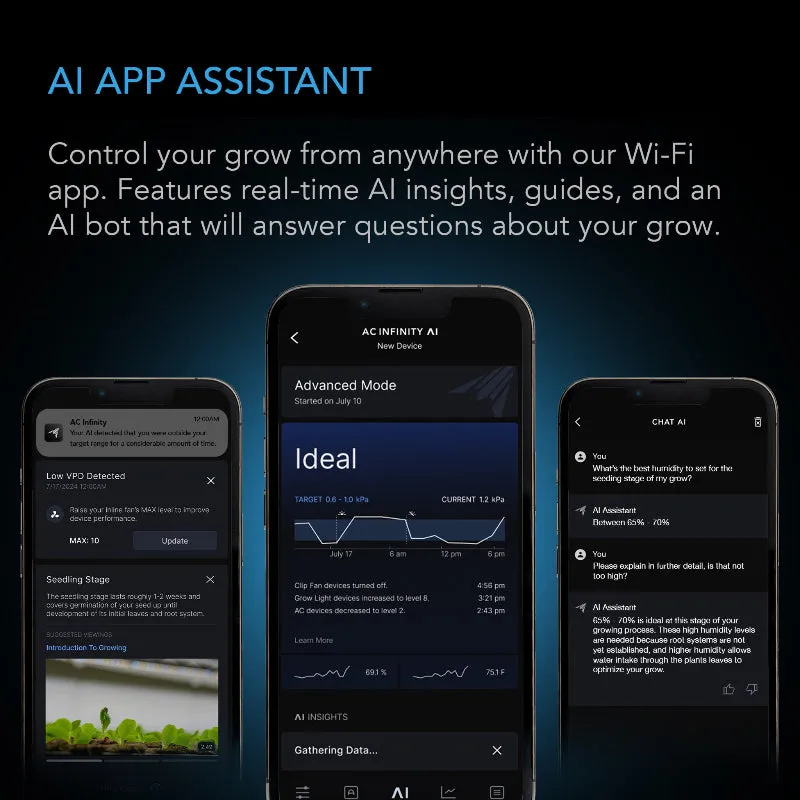 AC INFINITY AI-Powered Grow Room Controller - Smart Climate & VPD Monitoring