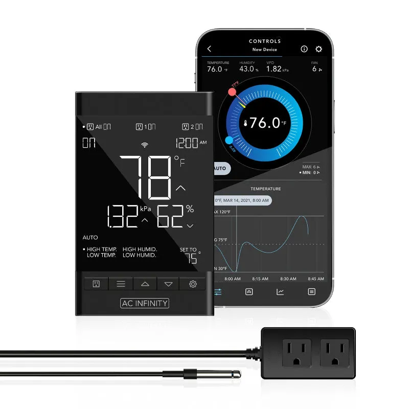 AC INFINITY Controller 69 PRO  | Smart Control for 8 Devices - Temp, Humidity, VPD