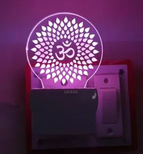Acrylic Glass Night Lamp Multicolor for Bedside
