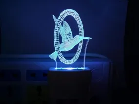 Acrylic Glass Night Lamp Multicolor Ideal for Nighttime