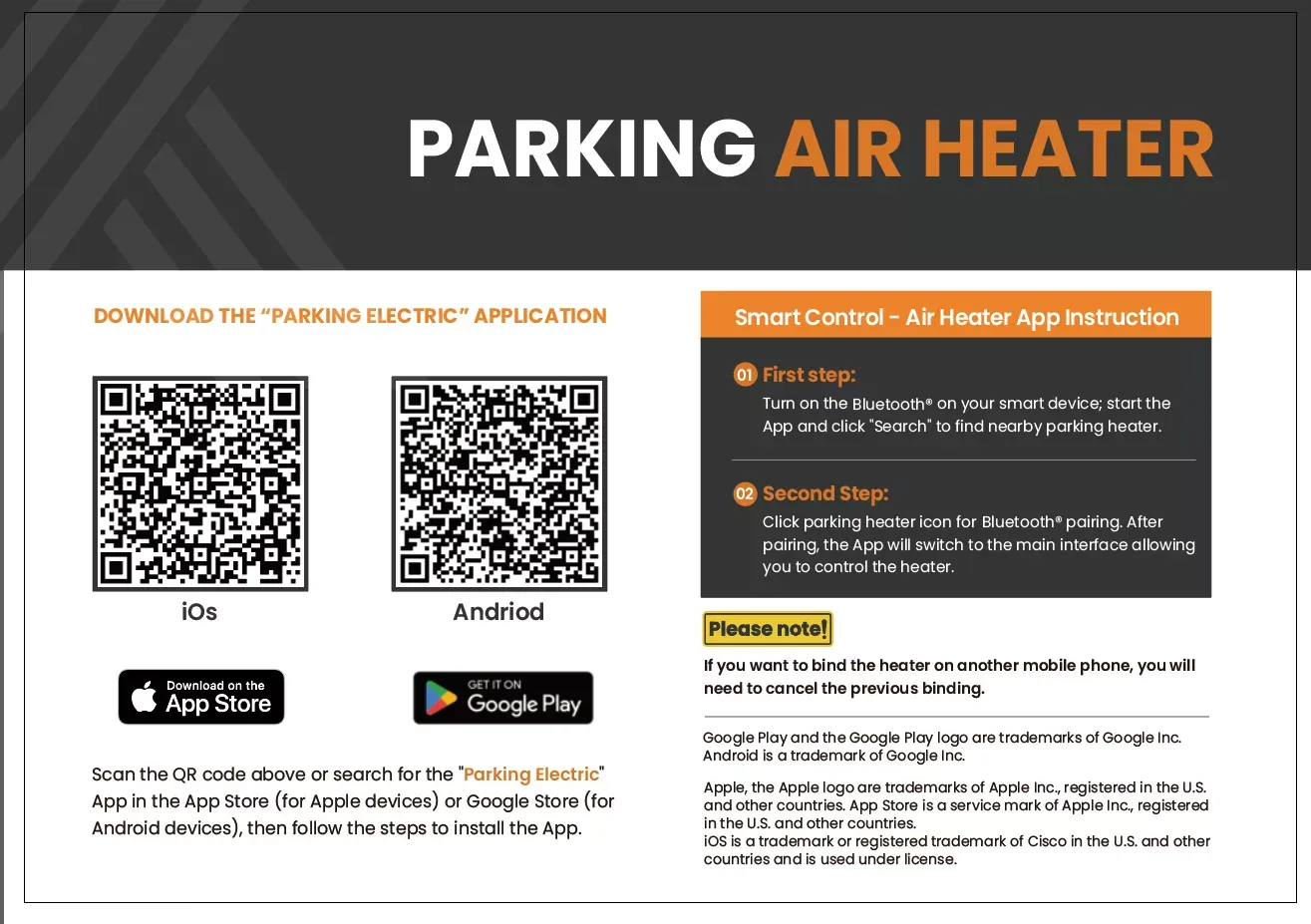 All-in-One Diesel Air Heater - Bluetooth Capable