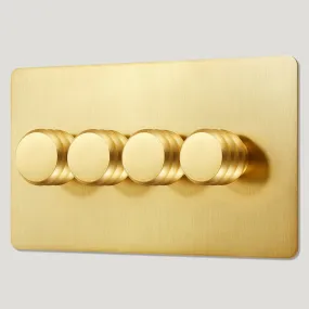 ALVA 4G Dimmer Light Switch - Brass