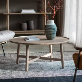 Amos Kingham Round Coffee Table Grey