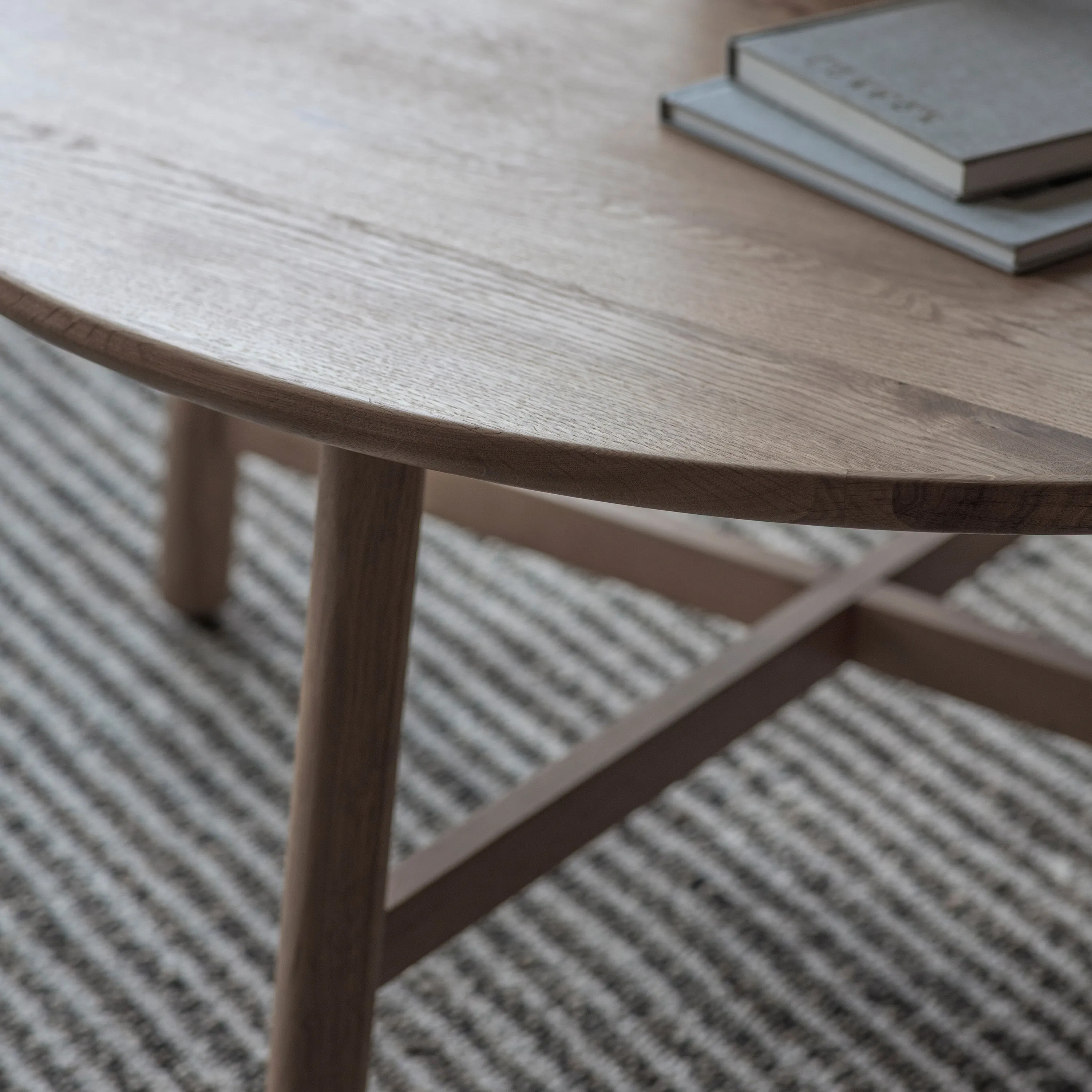 Amos Kingham Round Coffee Table Grey