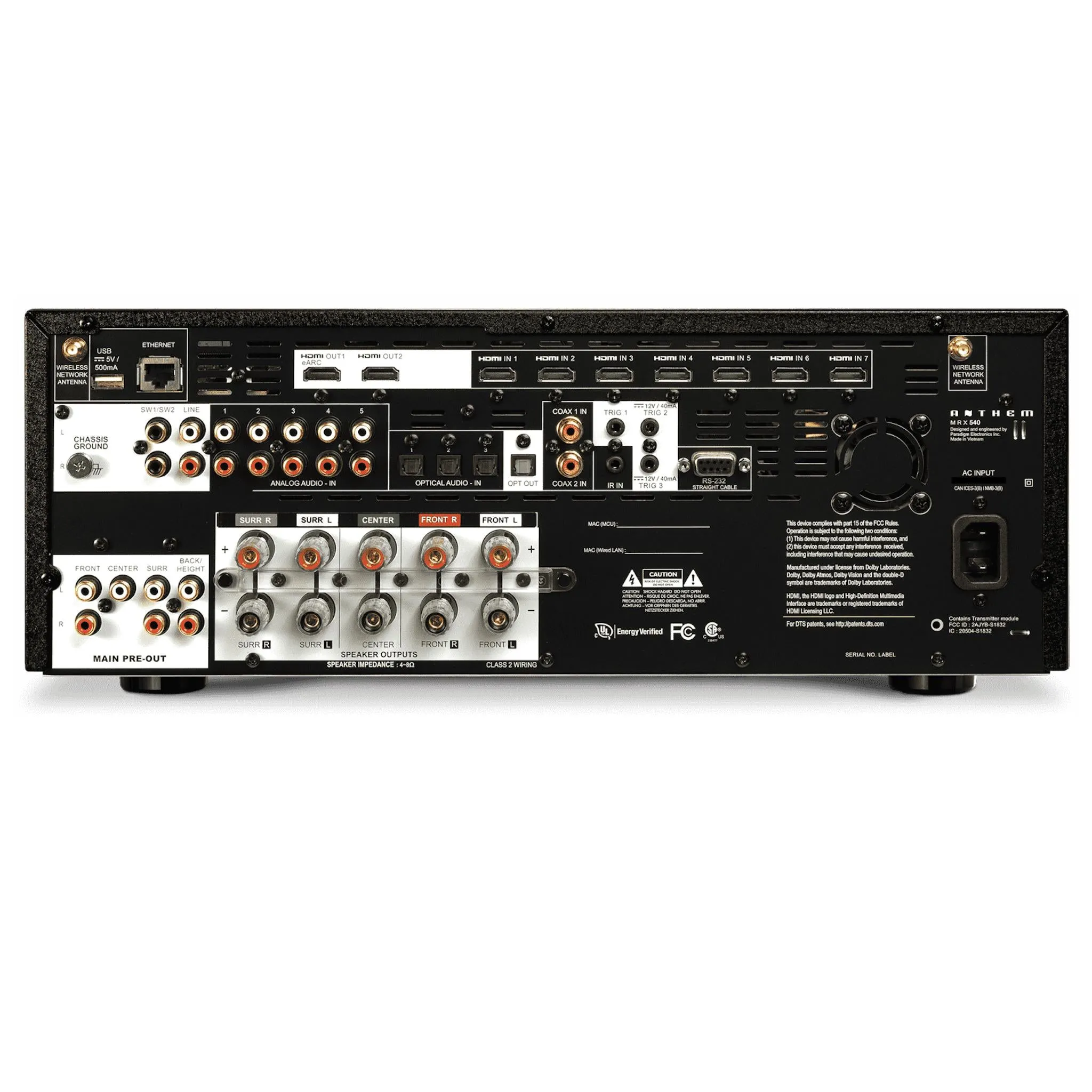Anthem AV MRX 540 - 5.2 Channel AV Receiver
