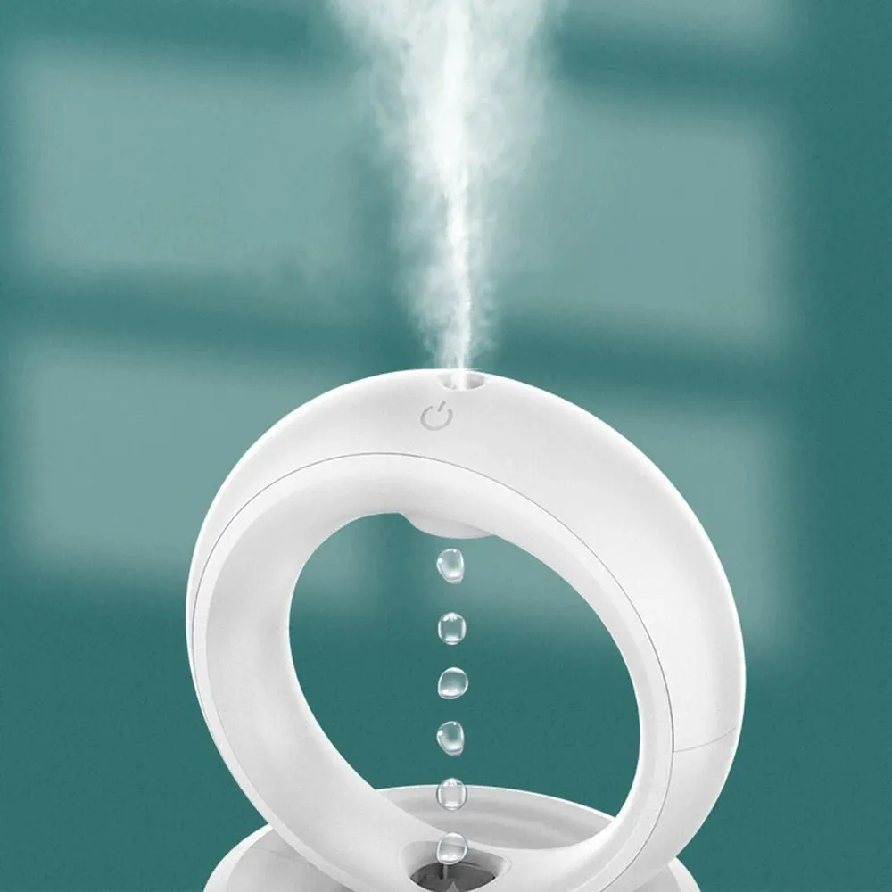 Anti-gravity Air Humidifier - 680ML Water Drop Aroma Diffuser Essential Oil Ultrasonic  Levitating Mist Maker