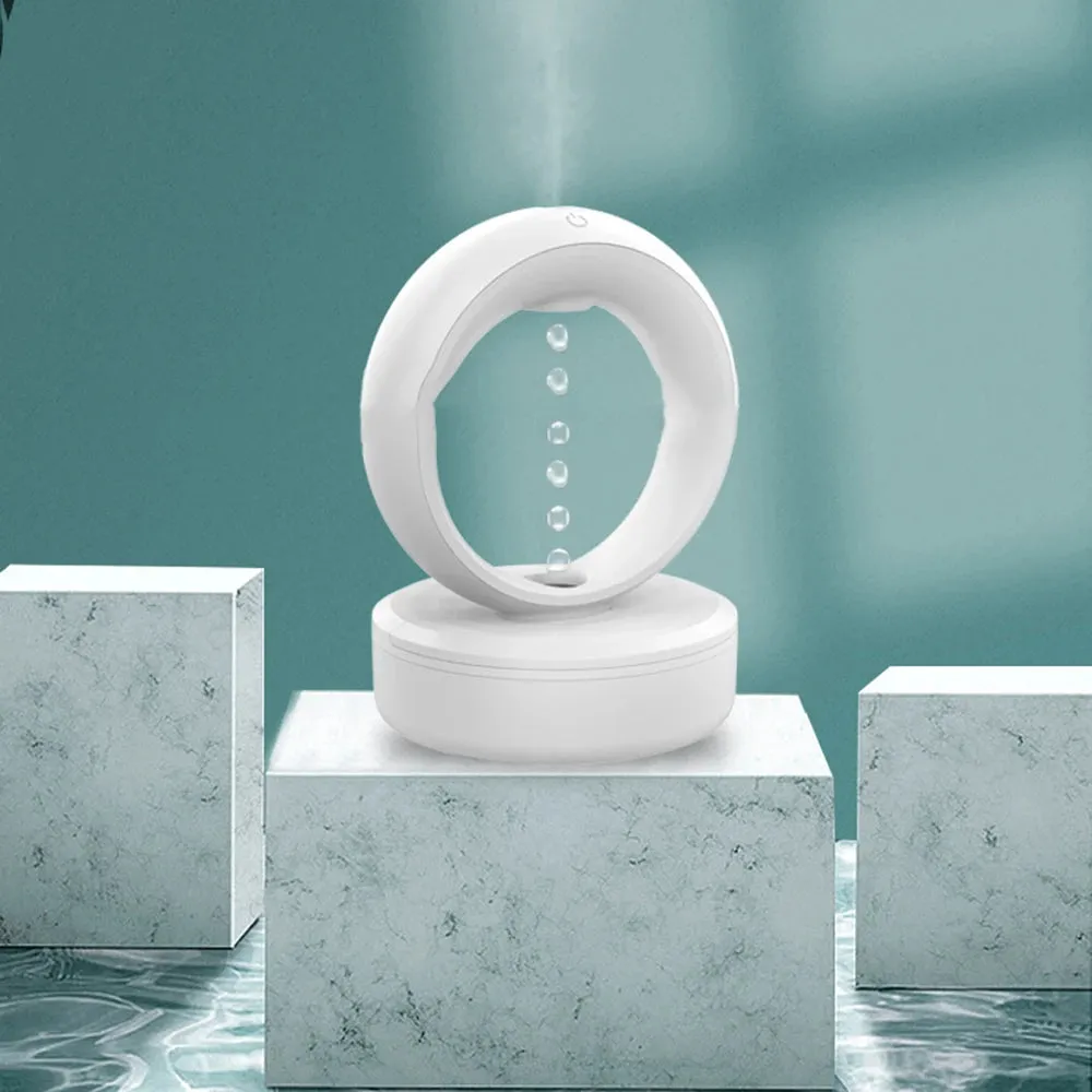 Anti-gravity Air Humidifier - 680ML Water Drop Aroma Diffuser Essential Oil Ultrasonic  Levitating Mist Maker