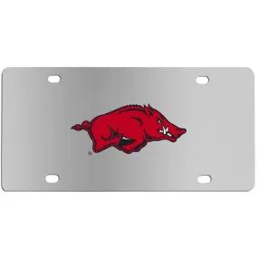 Arkansas Razorbacks Steel License Plate