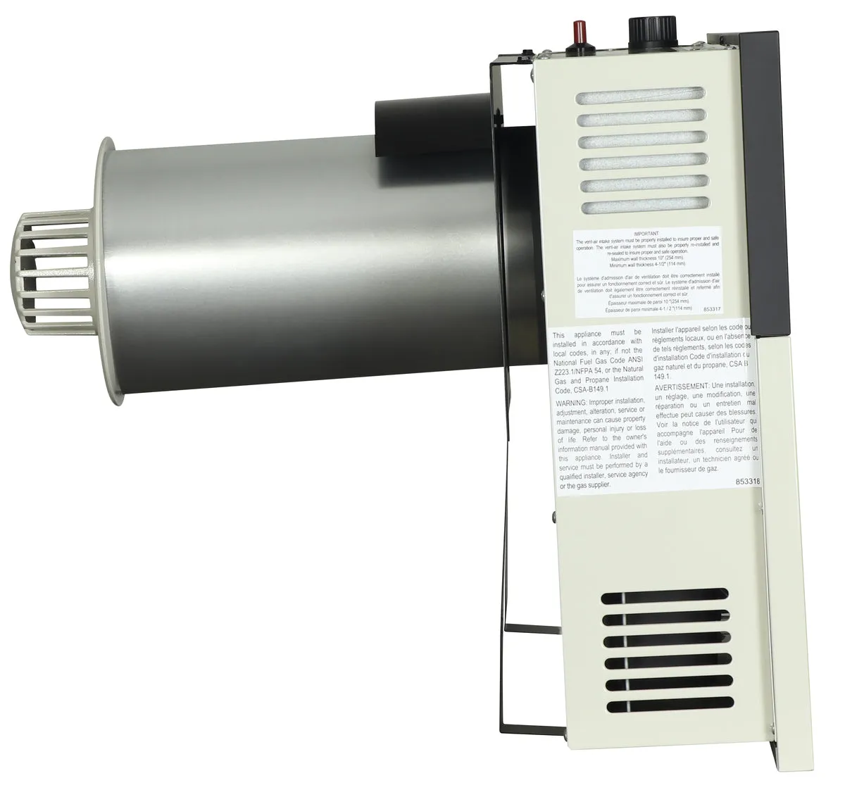 Ashley Propane Direct Vent Heater DVAG17L (17,000 Btu)