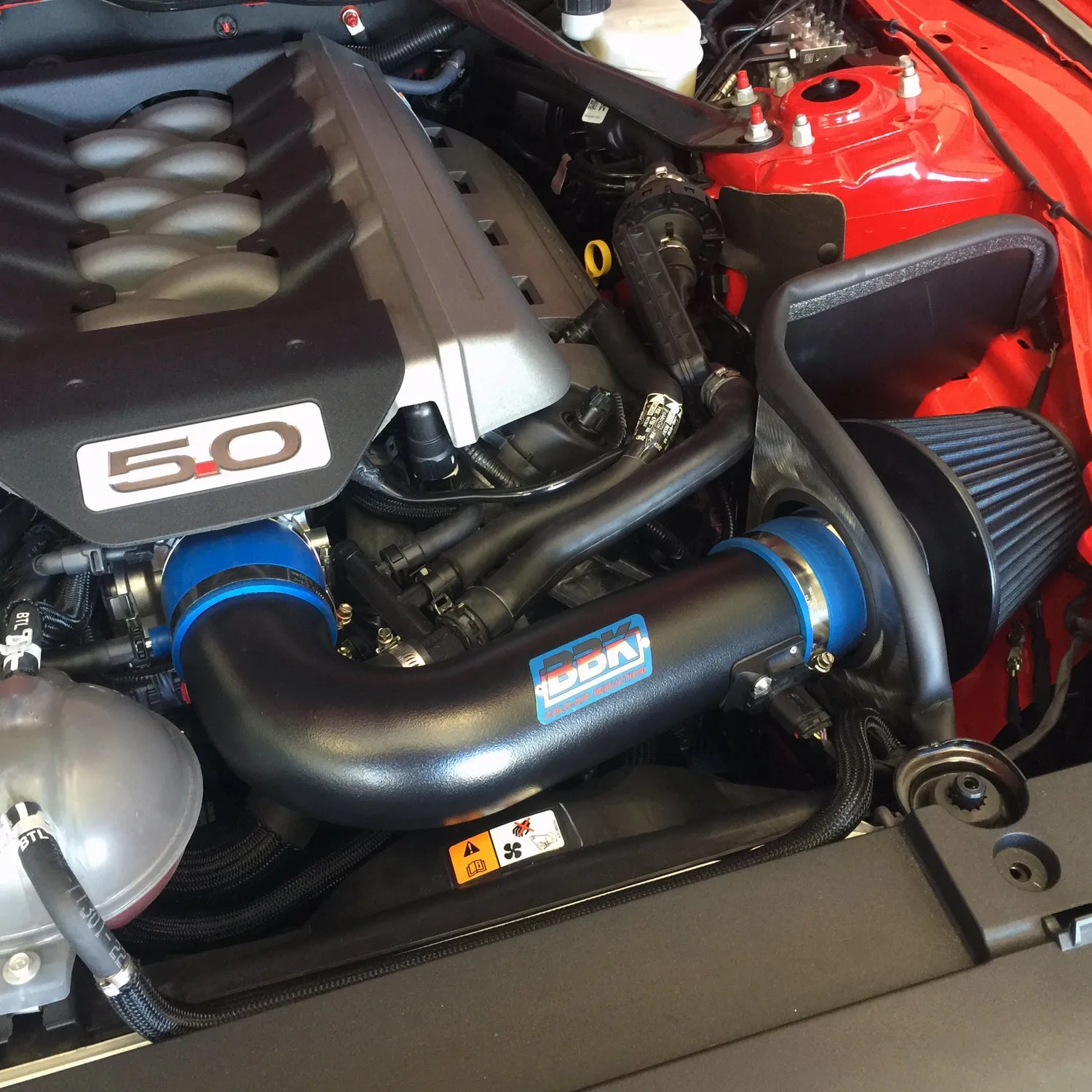 BBK Performance Parts 18475 2015-2017 MUSTANG GT 5.0 COLD AIR INTAKE KIT (BLACKOUT FINISH).