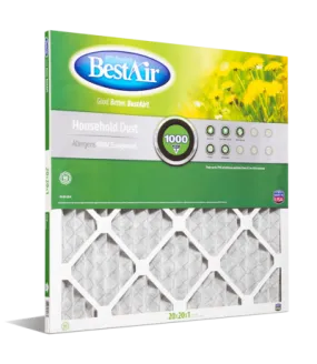 BestAir® B1-2020-8-12 Pleated Filter Merv 8 (20" x 20" x 1")