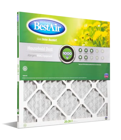 BestAir® B1-2020-8-12 Pleated Filter Merv 8 (20" x 20" x 1")
