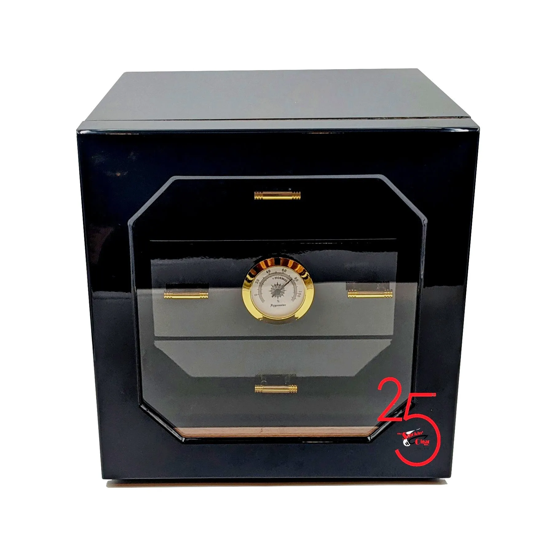 Black Piano Gloss Finish 75 cc Humidor