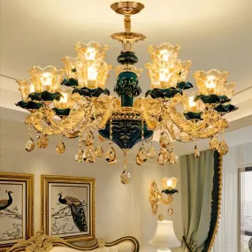 Blanche Chandelier - Green