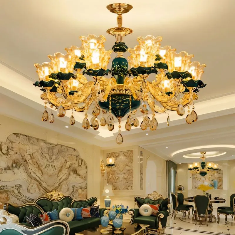 Blanche Chandelier - Green