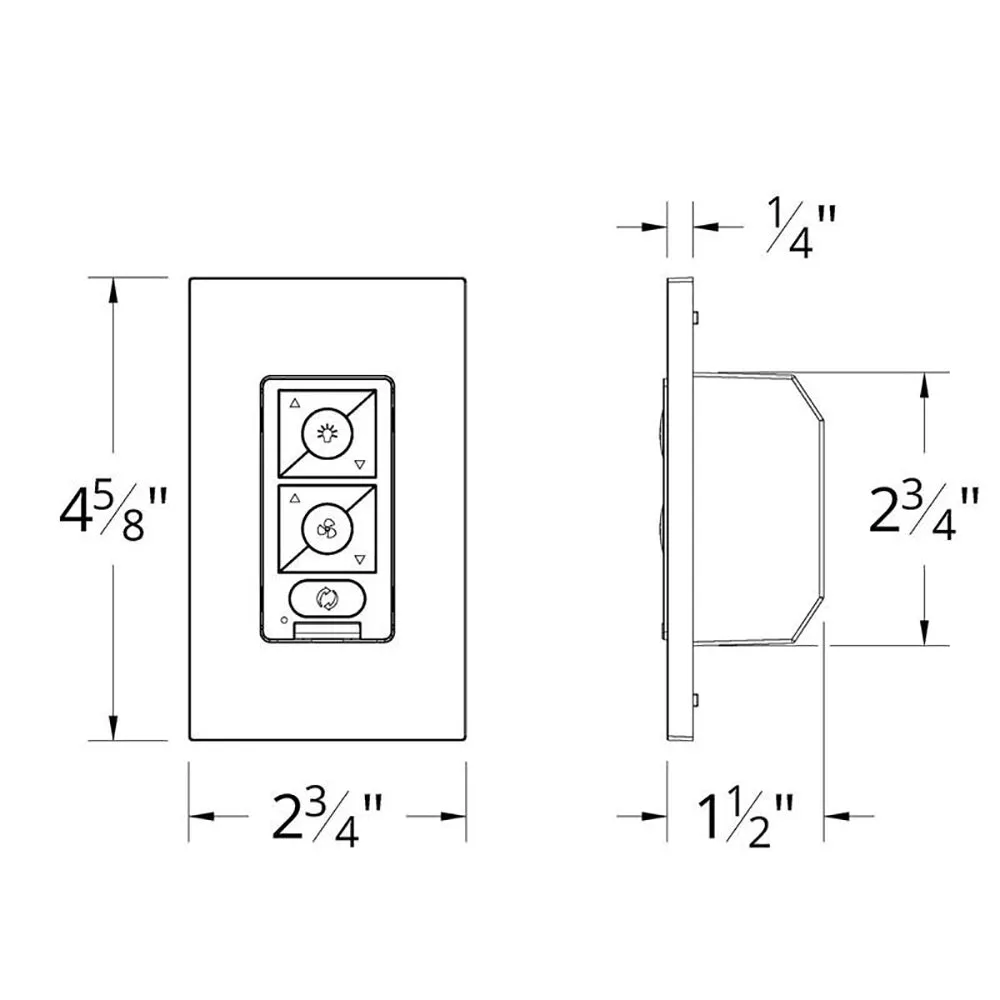 Bluetooth Ceiling Fan Wall Control