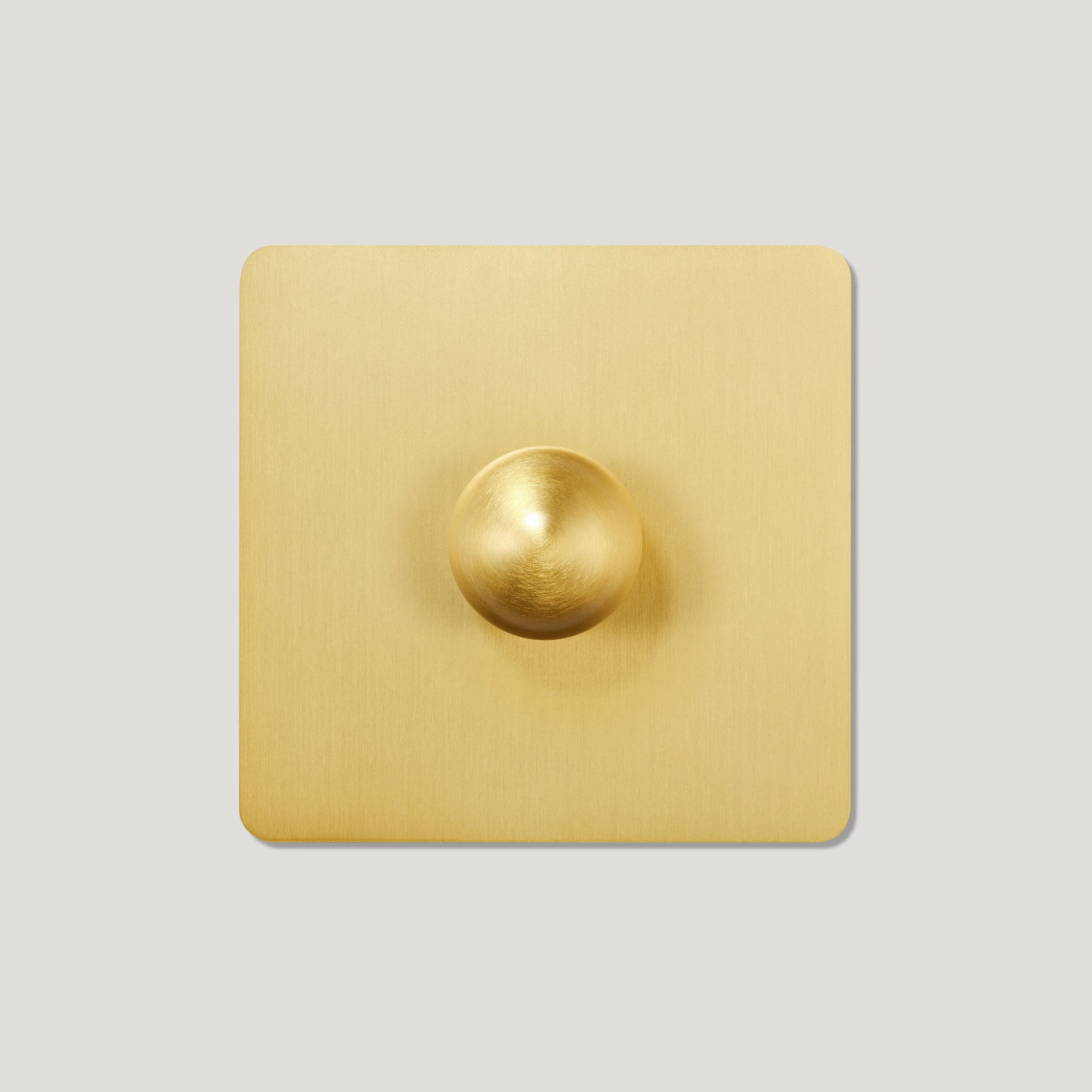 BOBBIN 1G Dimmer Light Switch - Brass