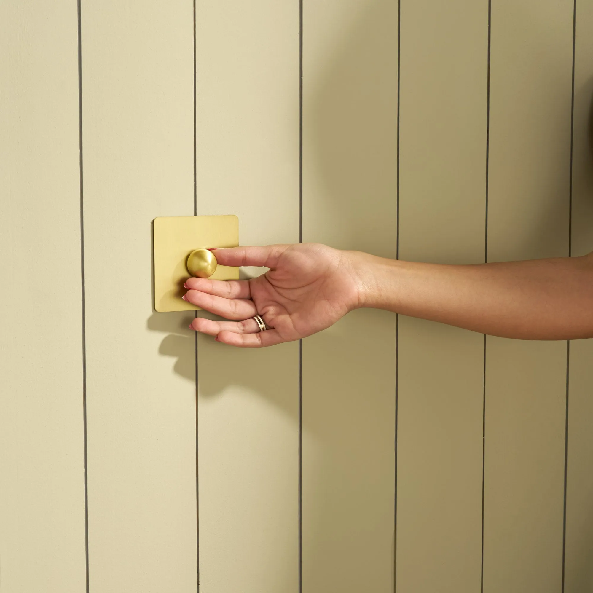 BOBBIN 1G Dimmer Light Switch - Brass