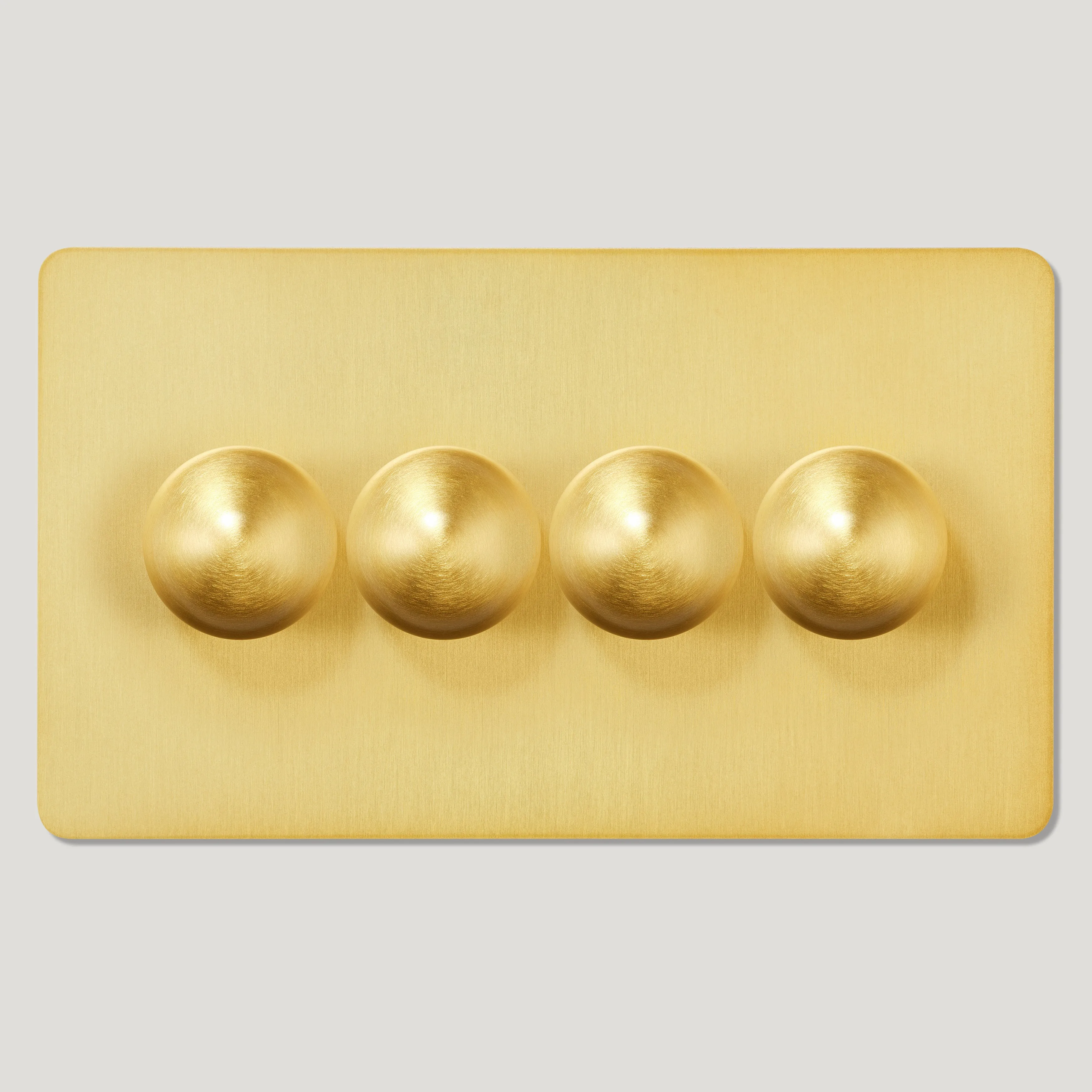 BOBBIN 4G Dimmer Light Switch - Brass