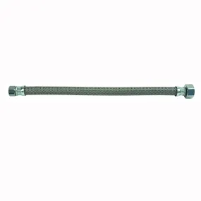 BrassCraft PSB840 Faucet Connector, 1/2 in Inlet, FIP Inlet, 1/2 in Outlet, FIP Outlet, Polymer Tubing, 12 in L