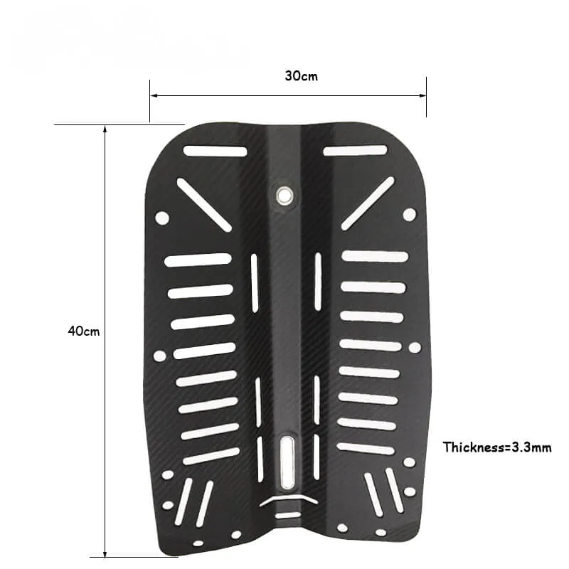 Carbon Fiber Scuba Backplate for BCD