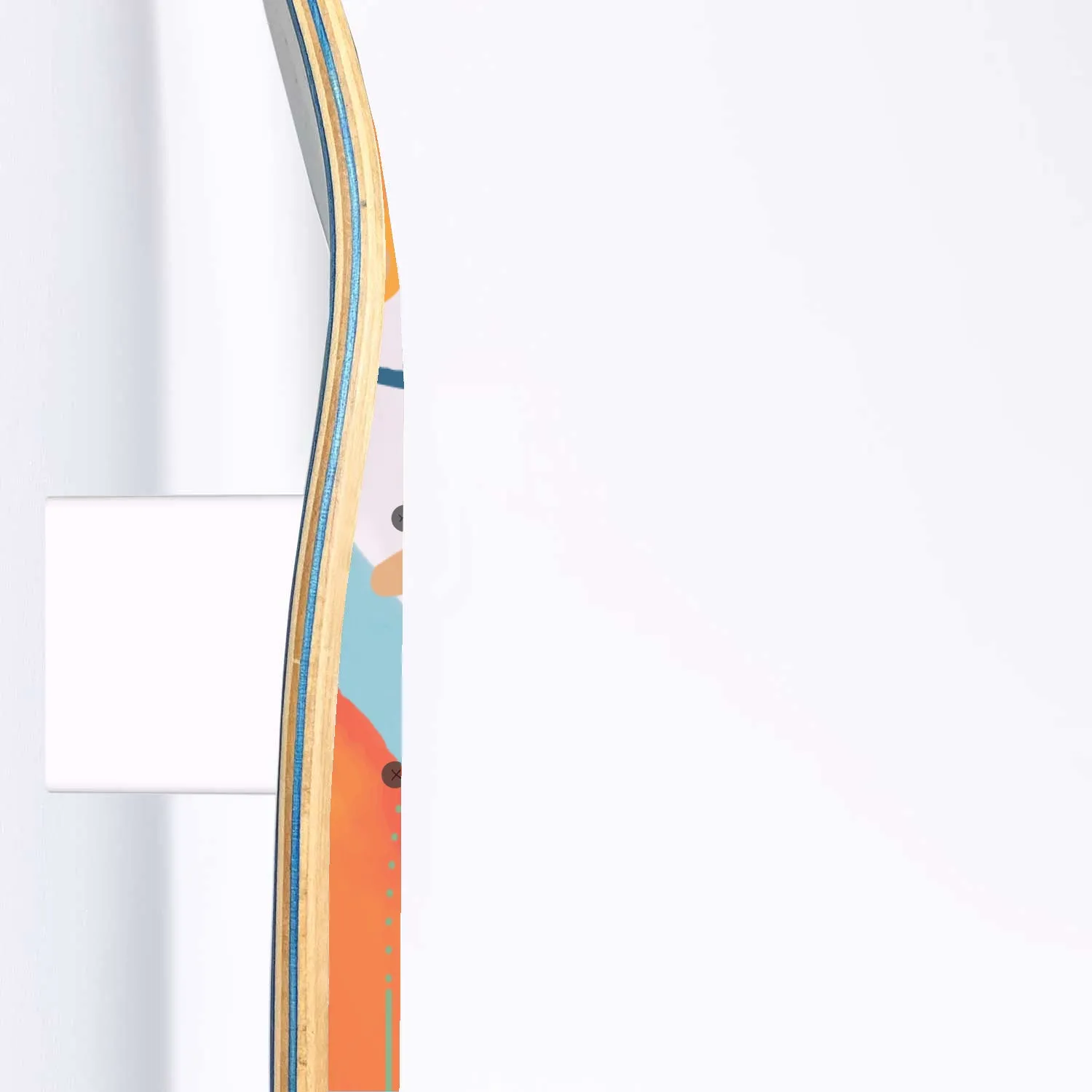 Cat Minimalist 3 piece skateboard art