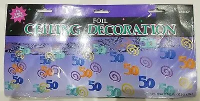 Ceiling Canopy - Birthday 50th